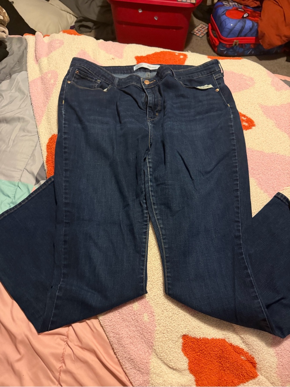 Signature by Levi Strauss Dark Blue Bootcut Jeans